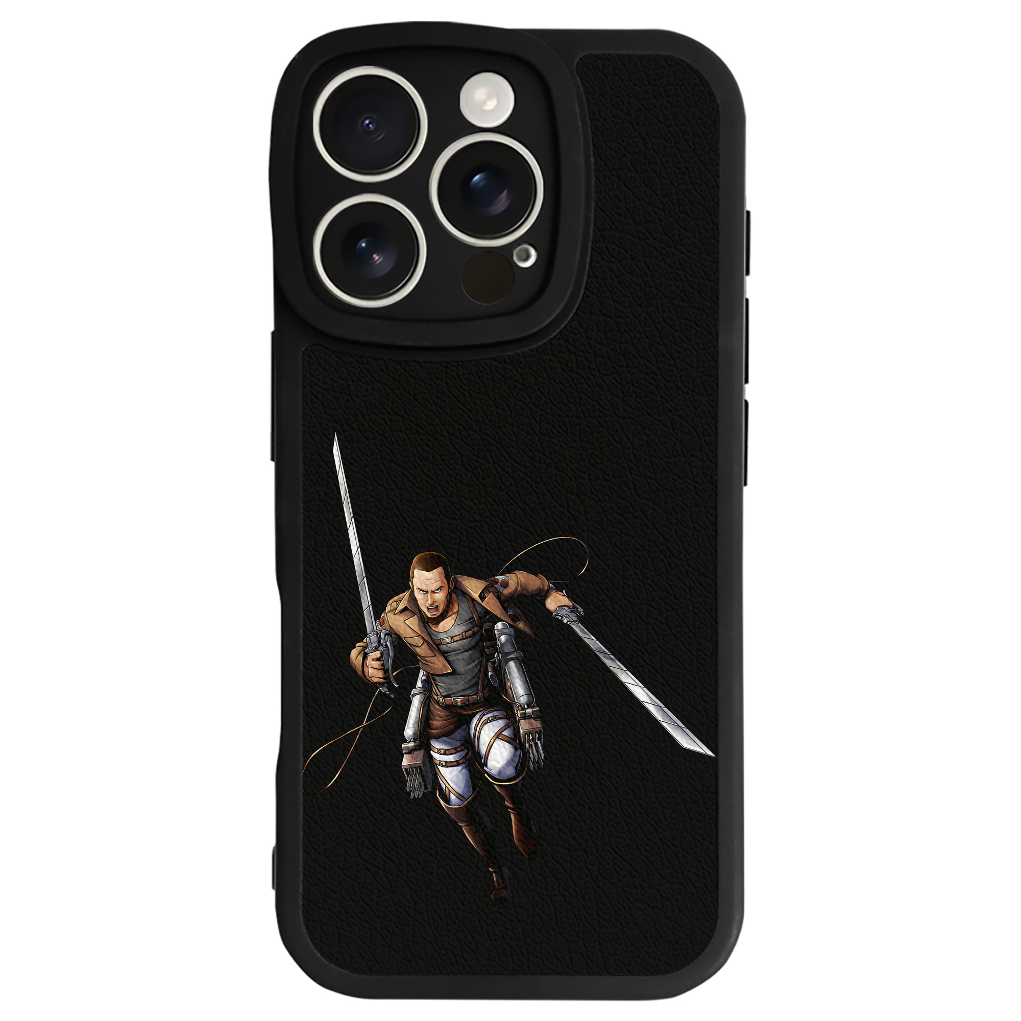 （画像用） 進撃の巨人 Attack on Titan 【iPhone 16シリーズ対応】シリコンスマホケース（レザー調） 材質：シリコン